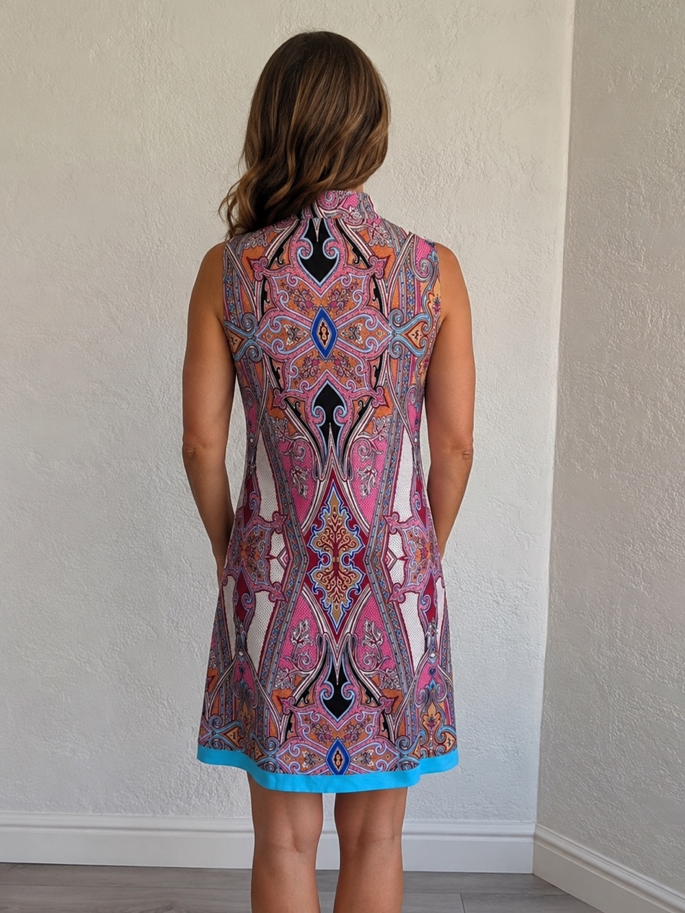 Birdeesport Australia floral / Paisley sheath Dress LARGE - Picture 6 of 16